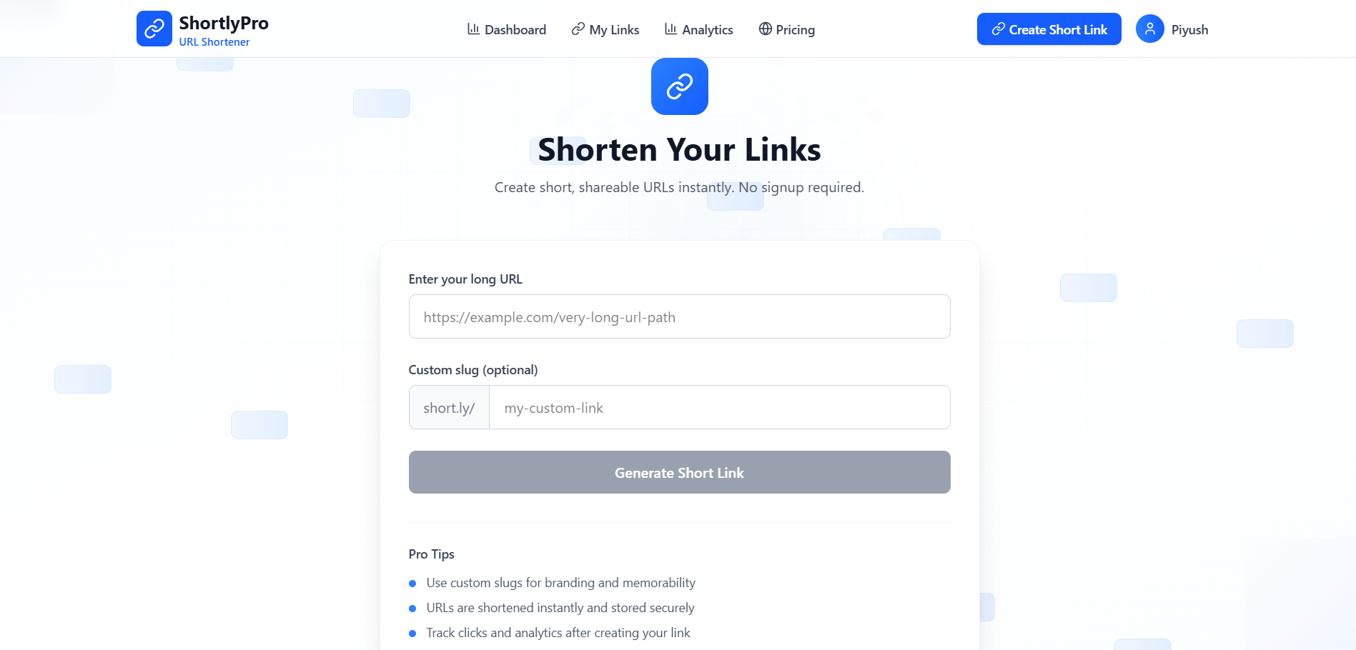 URL Shortener Project